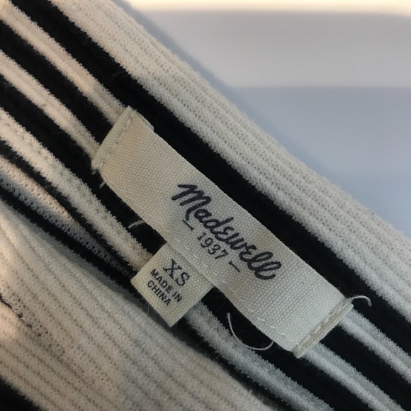 Madewell Gallerist Ponte Striped Top Blouse - Picture 6 of 7